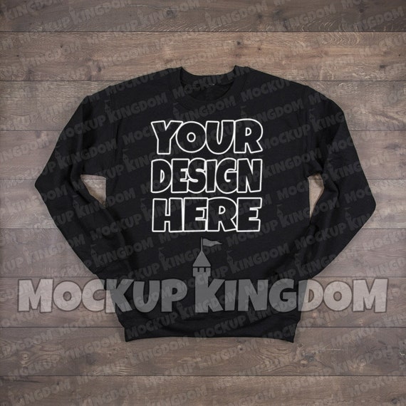 Download Gildan G180 White Long Sleeve Mockup White Gildan Crew ...