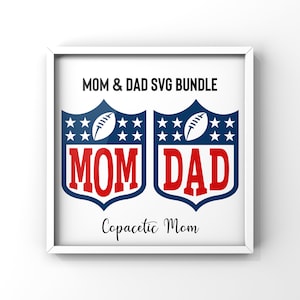Football First Birthday SVG bundle - MOM & DAD