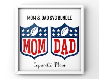 Football First Birthday SVG bundle - MOM & DAD