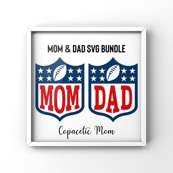 Football First Birthday SVG bundle - MOM & DAD