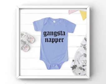 Gangsta Napper - ベビー、幼児、子供、大人用 T シャツ デザイン - デジタル カット ファイル (svg、png、jpg)