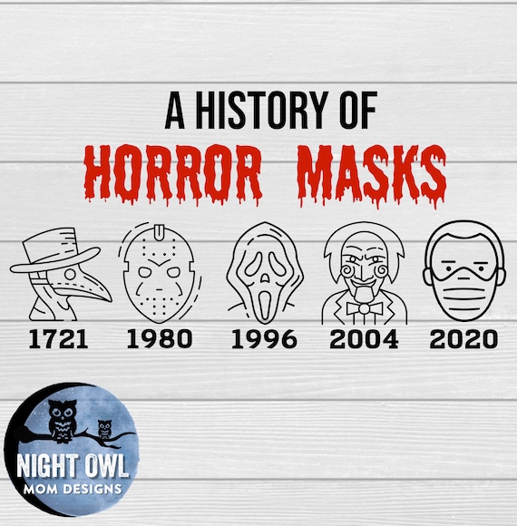 Halloween 2020 A History of Horror Masks - svg, png