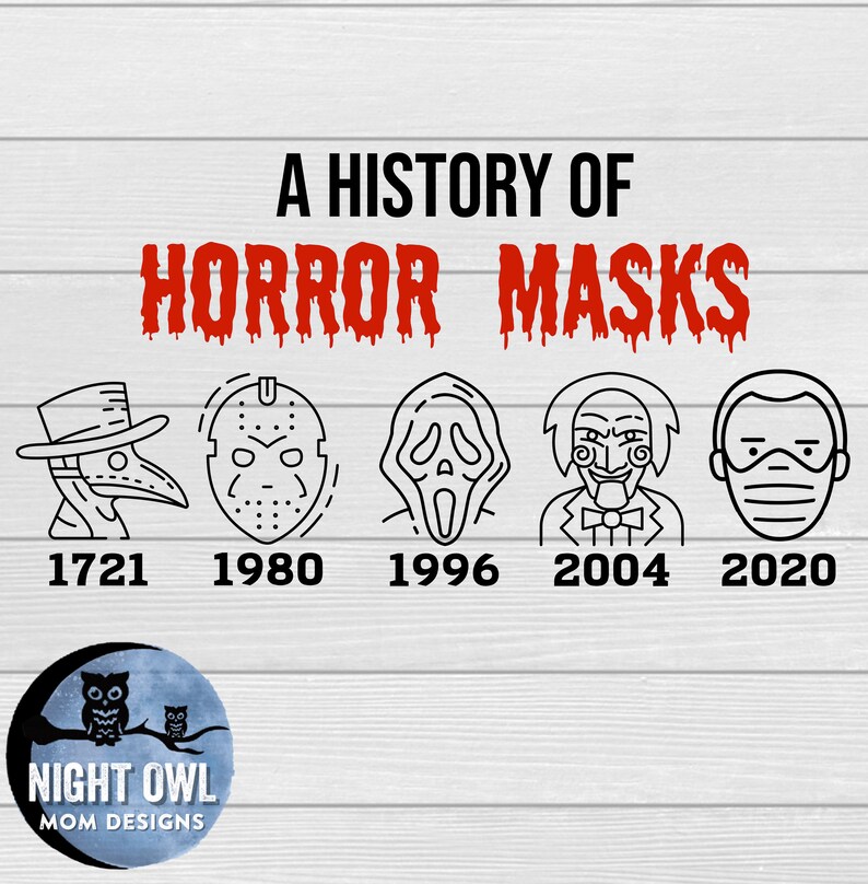 Halloween 2020 Una historia de máscaras de terror - svg, png imagen 1