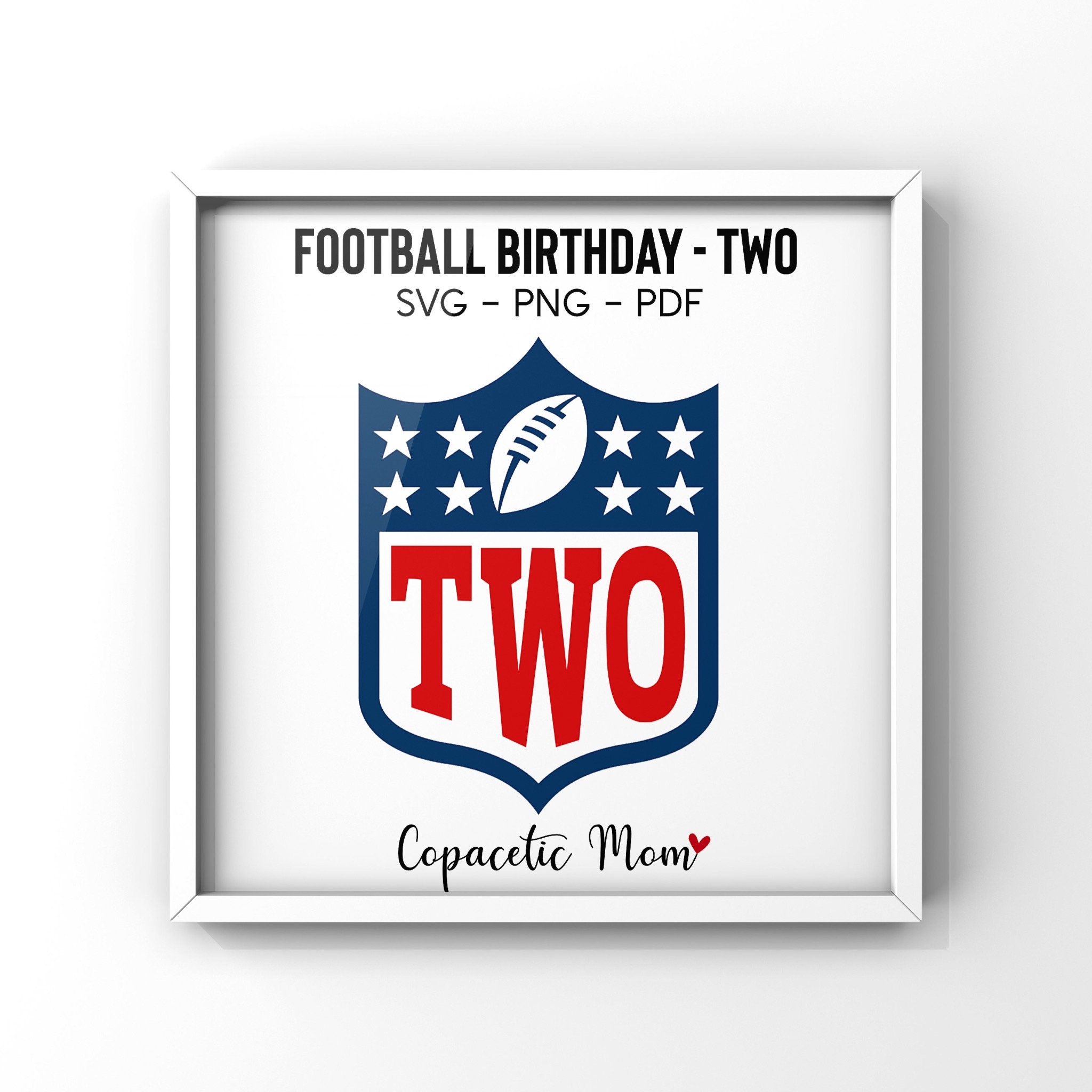 NFL Football Theme Birthday TWO Digital Download File | Etsy
