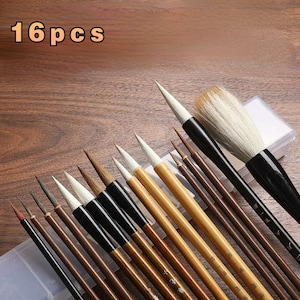 Chinesische Aquarellpinsel, chinesische Kalligraphiepinsel, Langhao, Yanghao chinesische Pinsel