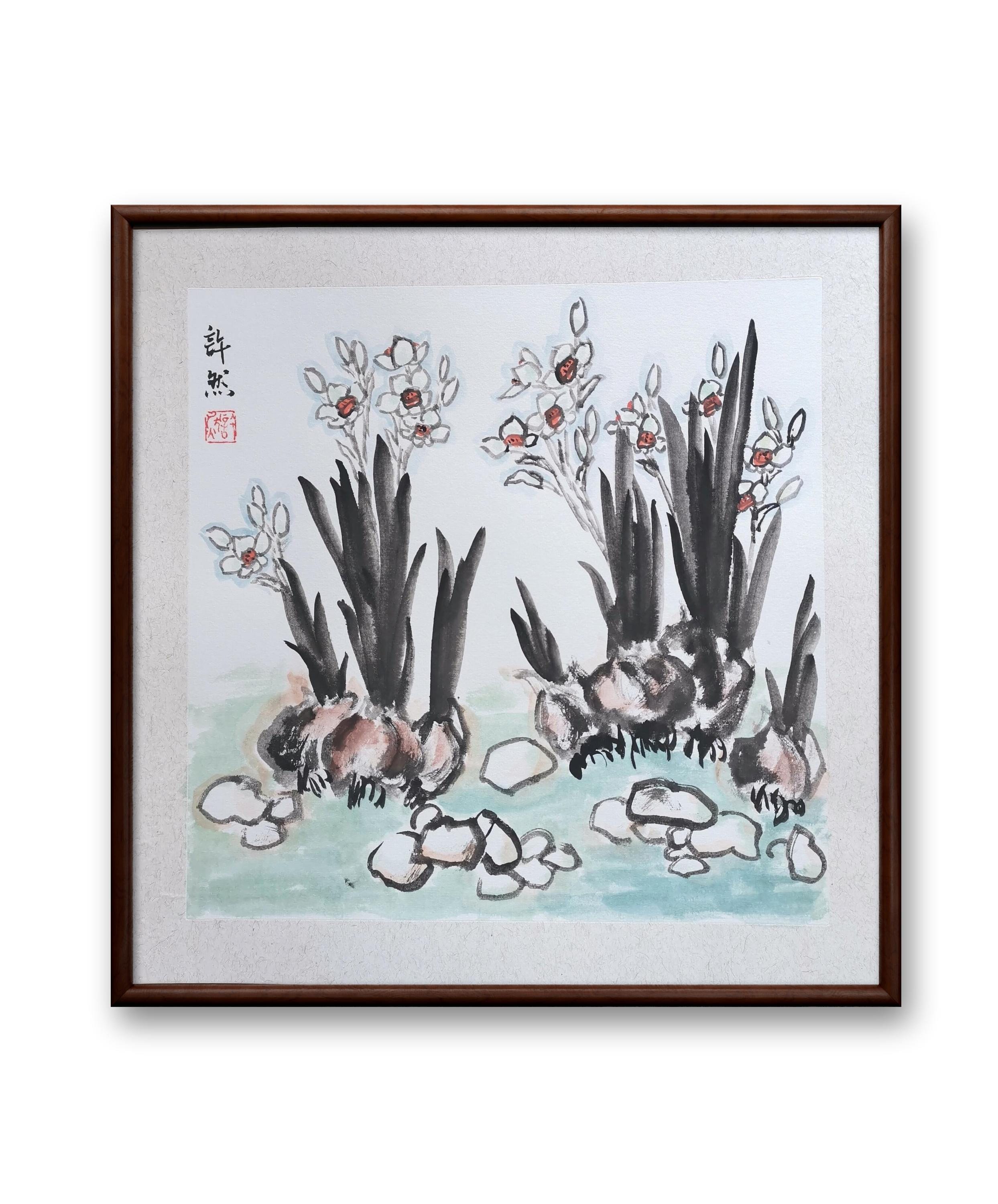 ☆「嘉生写」の水墨画・壺中天地三千界・・・世俗を忘れる仙人の境地 