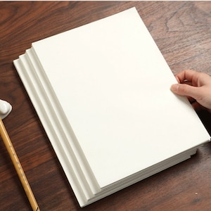 Papel de arroz chino en blanco tamaño A4, papel Xuan para caligrafía china, tamaño A4, 50 hojas/paquete