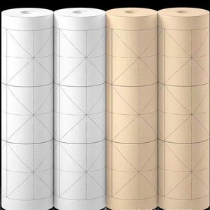 20 m langes Grid Xuan Paper Roll für Semi-Raw Kalligraphie Übungspapier