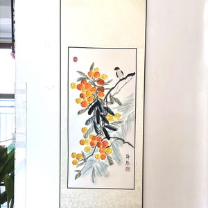 藤の花を描いた掛け軸、中国水墨画（110×40cm） - Etsy 日本