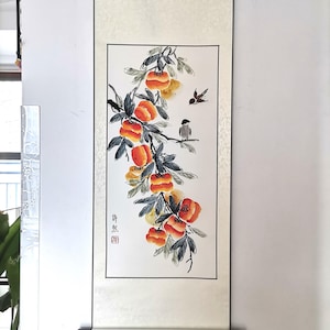 手描きの梅花図巻：伝統的な中国墨絵 - Etsy 日本