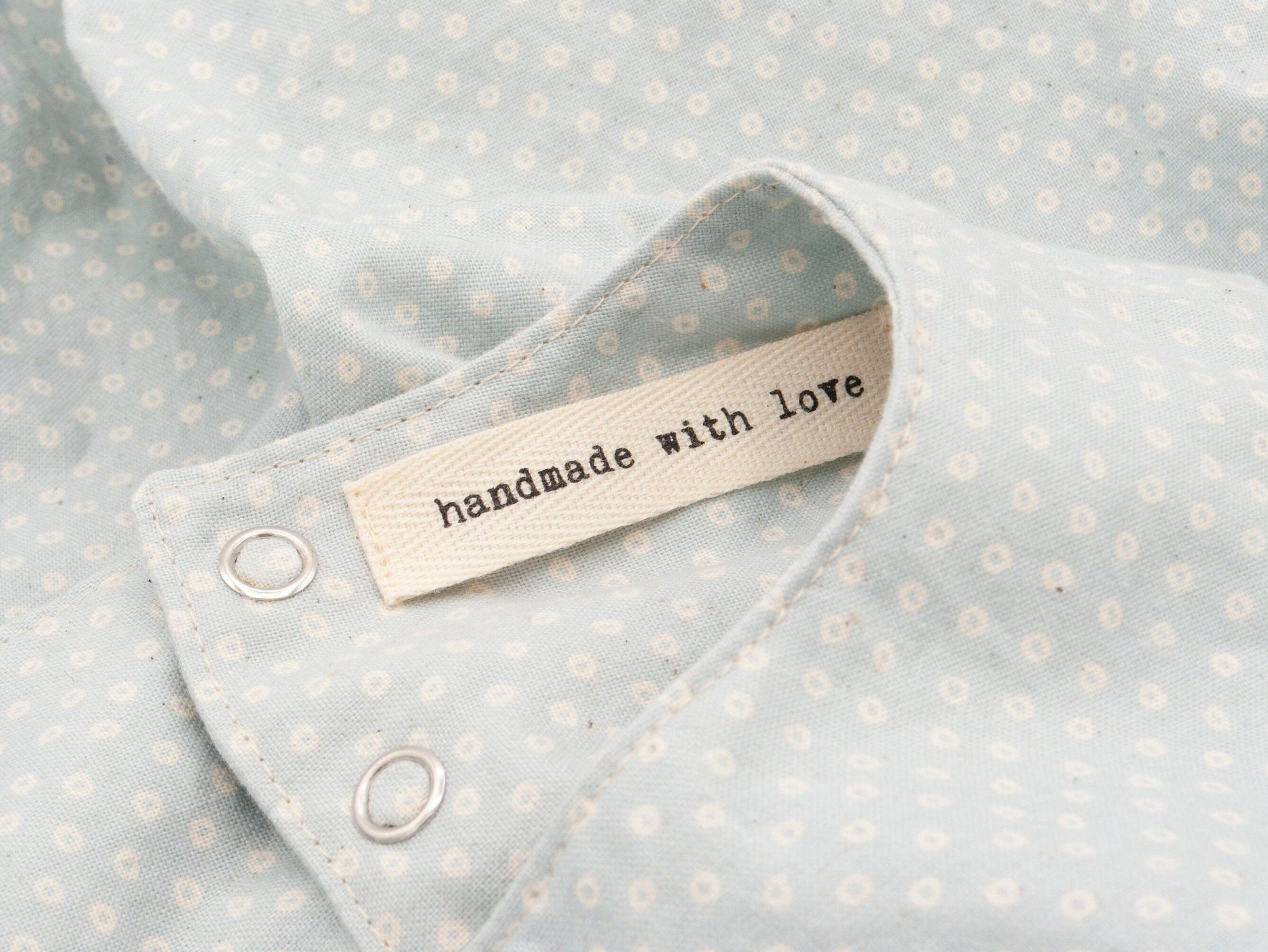 Handmade with Love Fabric SewIn Tags Sewon Labels Quilting Etsy