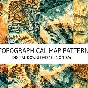 Modèles de cartes topographiques, cartes topographiques répétables, modèles de cartographie sans soudure, modèles sans soudure