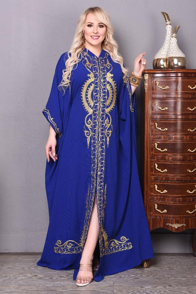 Free size embroider Kaftan Abaya Morocco kaftan Egyptian | Etsy