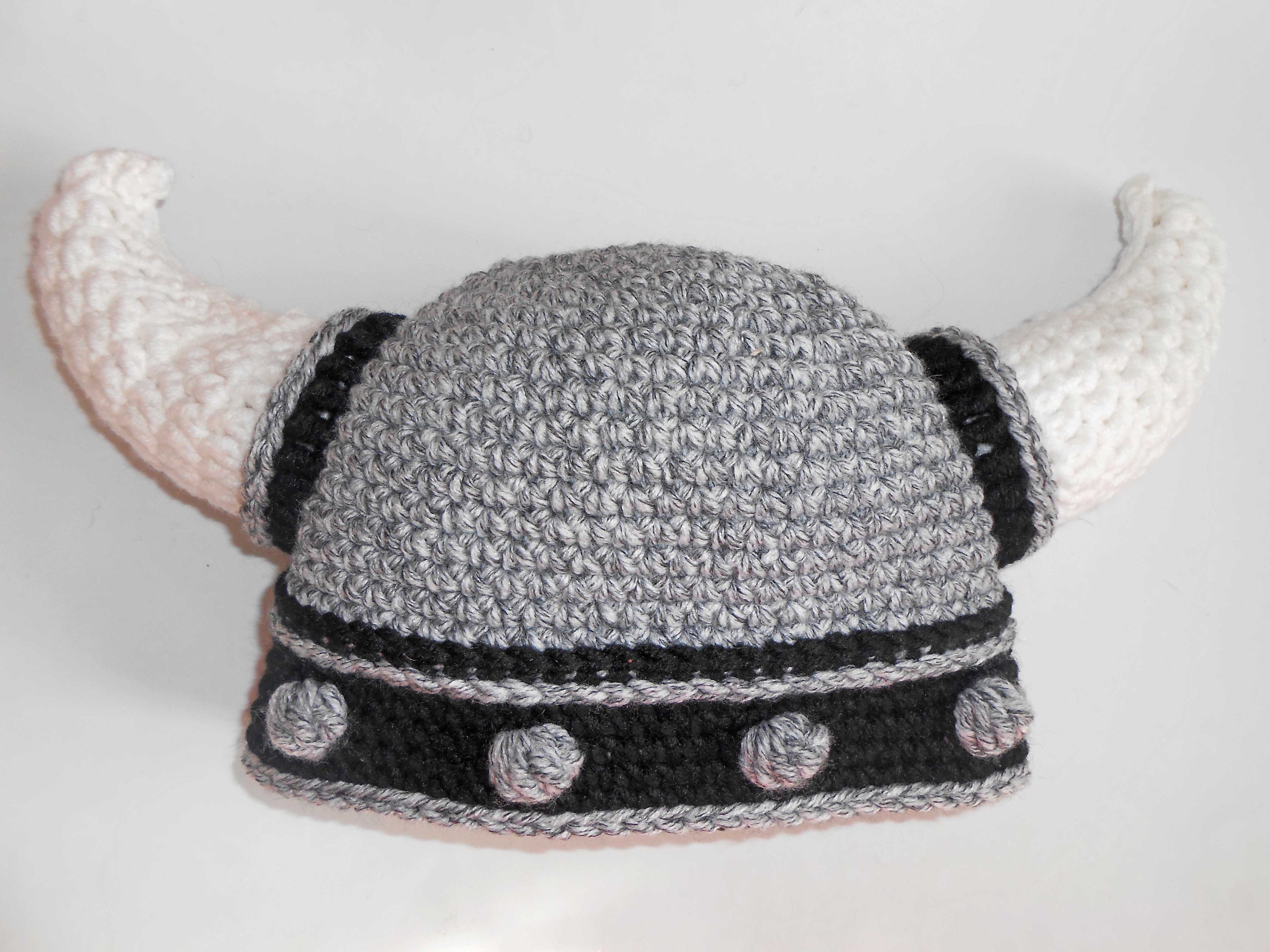 Crochet Viking Helmet pattern Horned helmet with beard PDF Etsy