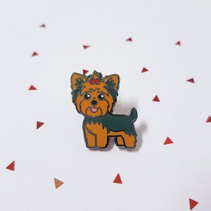 Yorkshire Terrier dog pin-badge