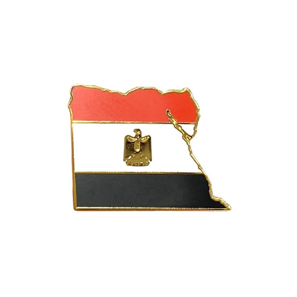 Insigne d'épingle de carte du drapeau de l'Egypte