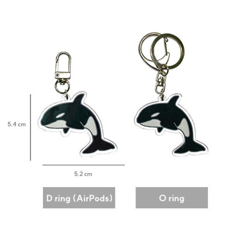 A killer whale acrylic key ring image 6