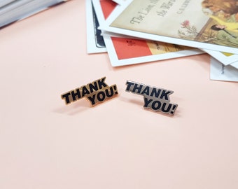 THANK YOU pin badge