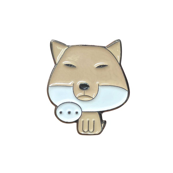 Tibetan Sand Fox cell pin badge