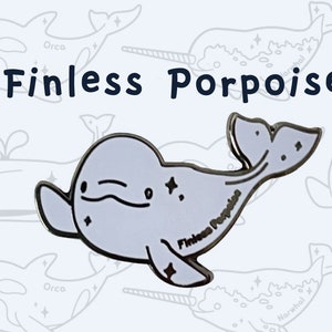 Finless Porpoise pin badge image 1