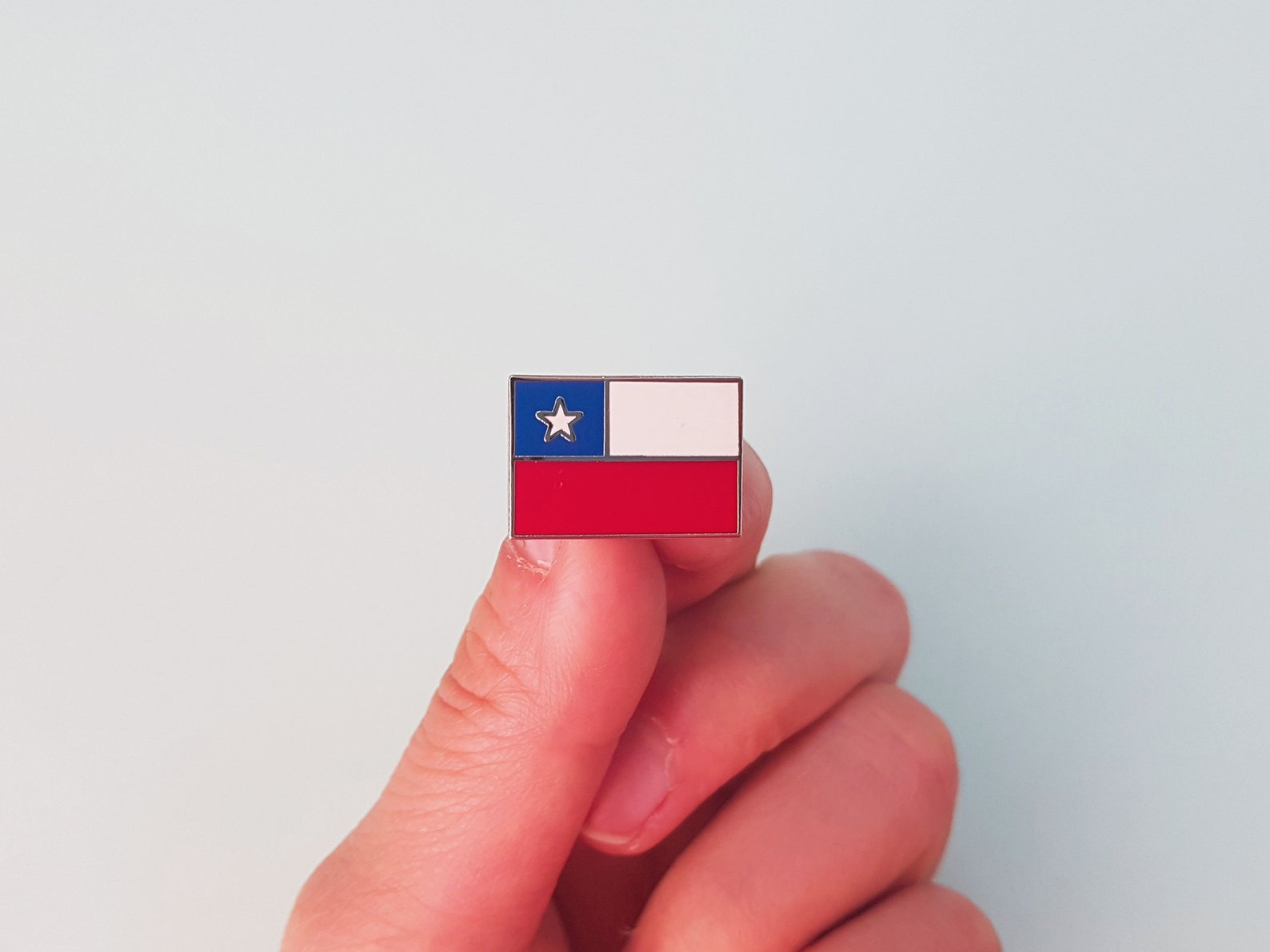 Chile Flag Pin Badge Etsy