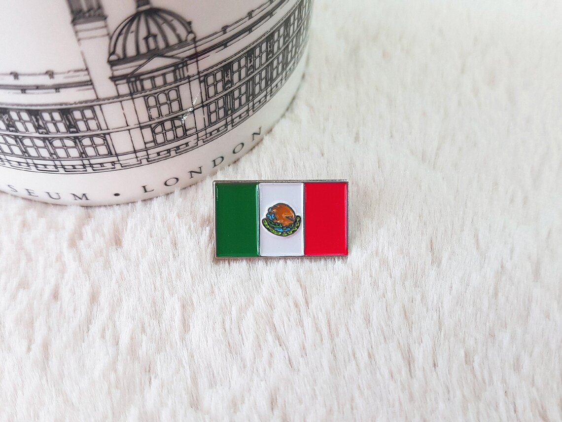 Mexico Flag Pin Badge - Etsy