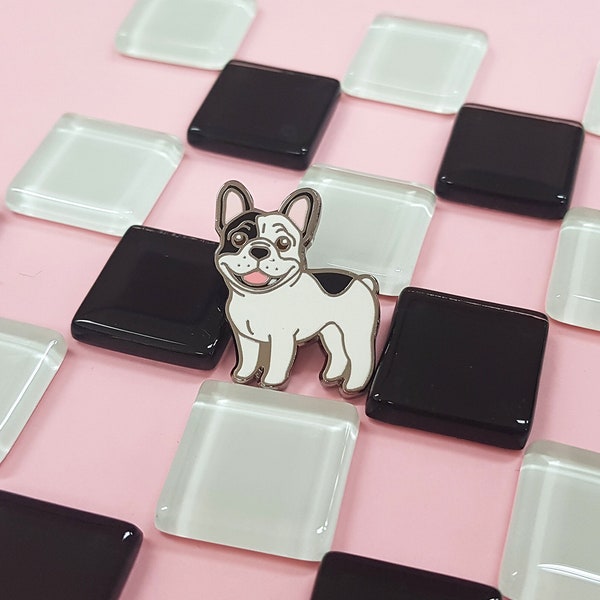 French bulldog pin badge