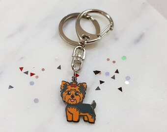 Yorkshire Terrier dog keychain