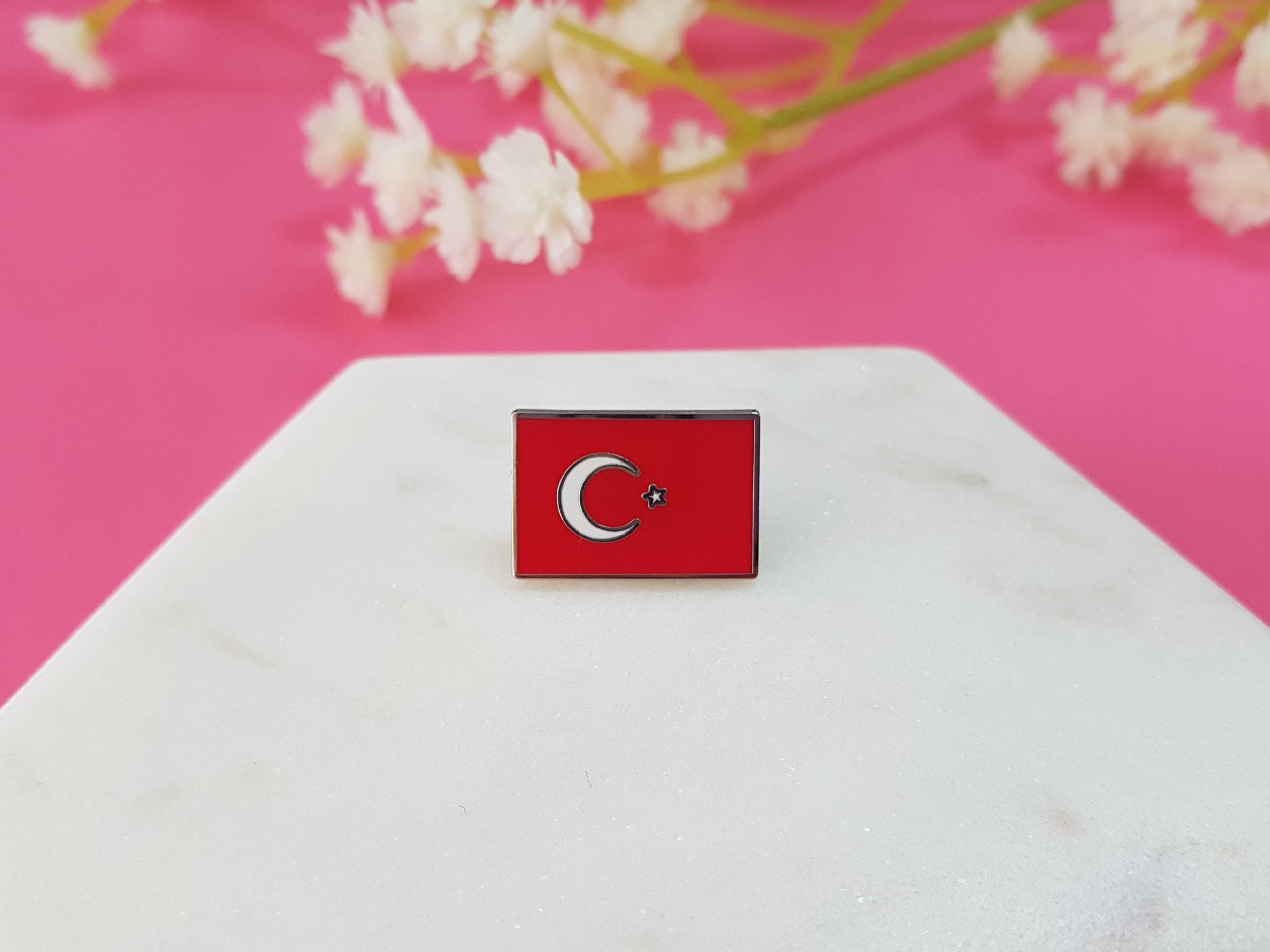 Turkey flag pin badge Etsy