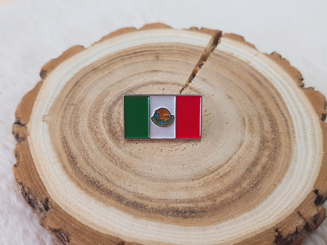 Mexico Flag Pin Badge - Etsy