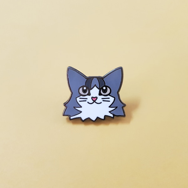 Norwegian forest cat pin-badge
