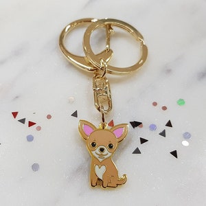 Chihuahua dog keychain