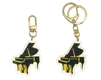 Piano acrylic key ring