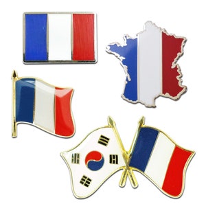 France flag pin badge collection