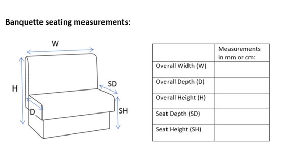 Height of seating online bench