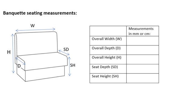 Restaurant Booth Seating Available in Any Colour and Size for Home