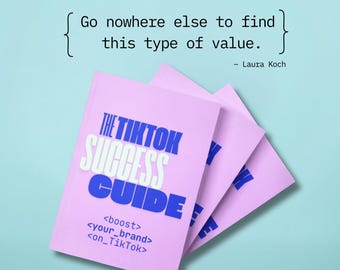 TikTok Growth Kit | Guia de sucesso em mídias sociais | Ideias de conteúdo, ganchos virais e estratégia para pequenas empresas 2025