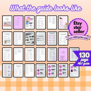 Pode incluir: Um guia PDF de 130 p&aacute;ginas sobre como se tornar um vendedor estrela do Etsy. O guia inclui dicas sobre como planejar estrategicamente sua loja, como precificar seus produtos e como comercializar sua loja. O guia foi escrito por um vendedor estrela do Etsy que vendeu mais de 3.000 guias.