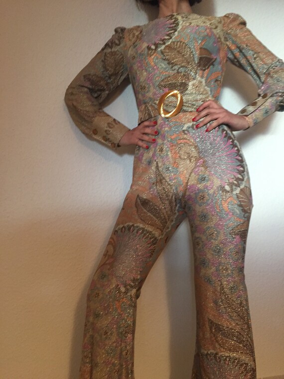 EINMALIG. True Vintage JUMPSUIT. 70ies Glam Jumpsu