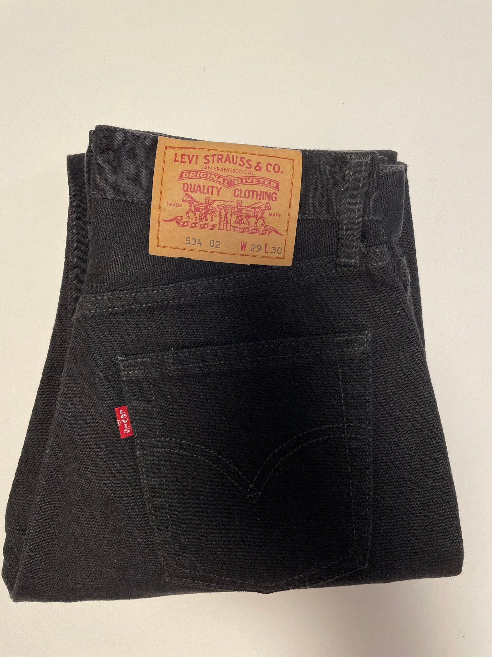 Vintage Levis Schwarz 534 Jeans W29 L30 Neu | Etsy