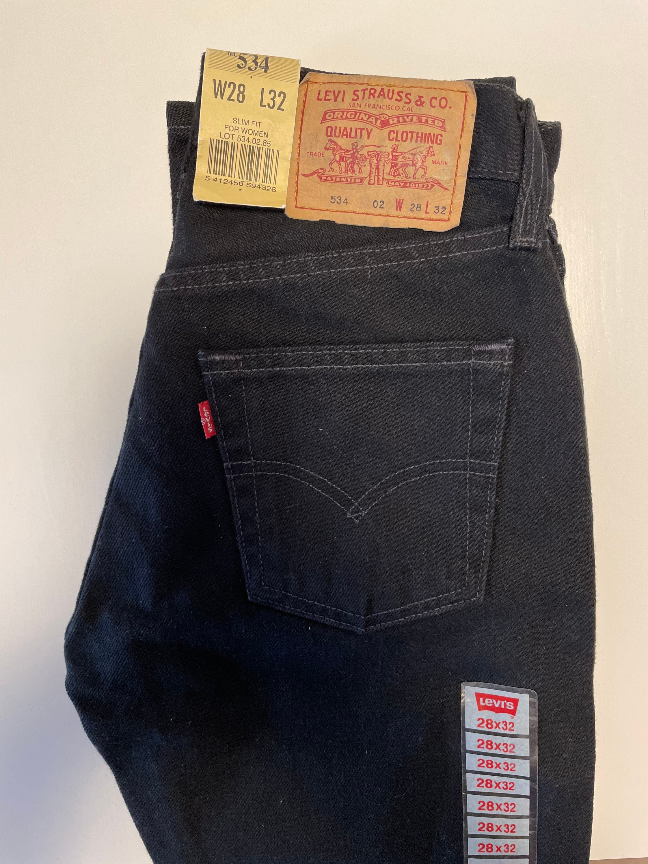 Vintage Levis 534 Jeans W28 L32 Neu | Etsy