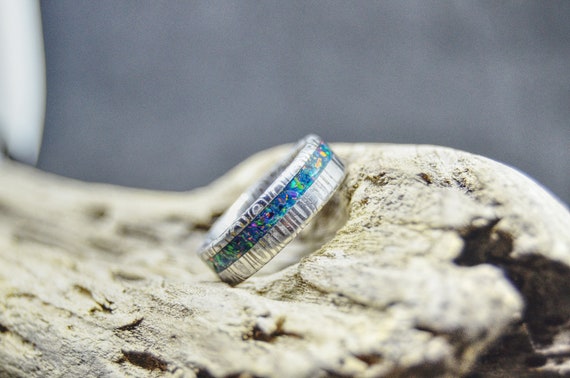 Twisted damascus glowstone ring deals