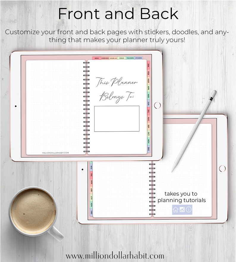 Digital Bullet Journal for Goodnotes and Notability Bullet Etsy