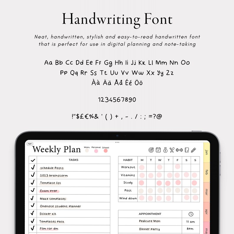 Digital Planner Bundle for Goodnotes iPad Planner and Etsy