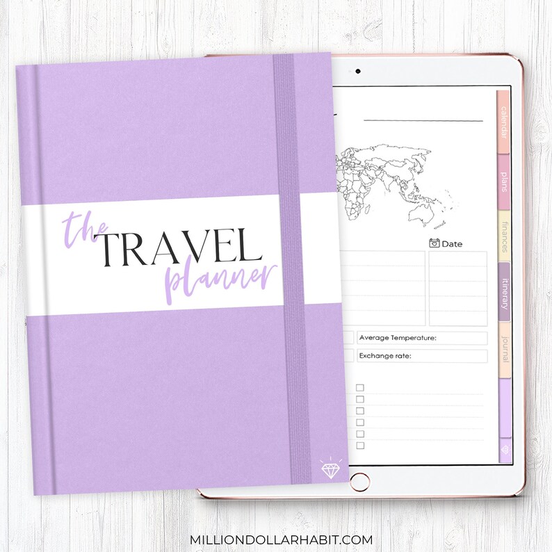Digital Travel Planner Travel Journal Planner Trip Vacation Etsy