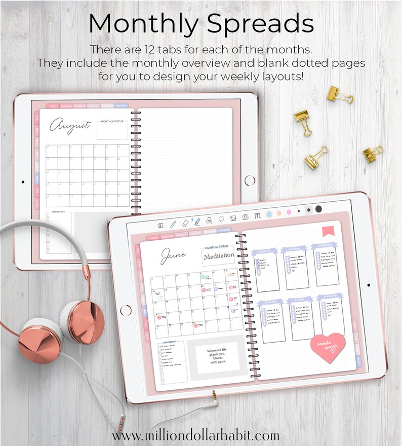 Digital Bullet Journal for Goodnotes Zoomnotes Notability Etsy