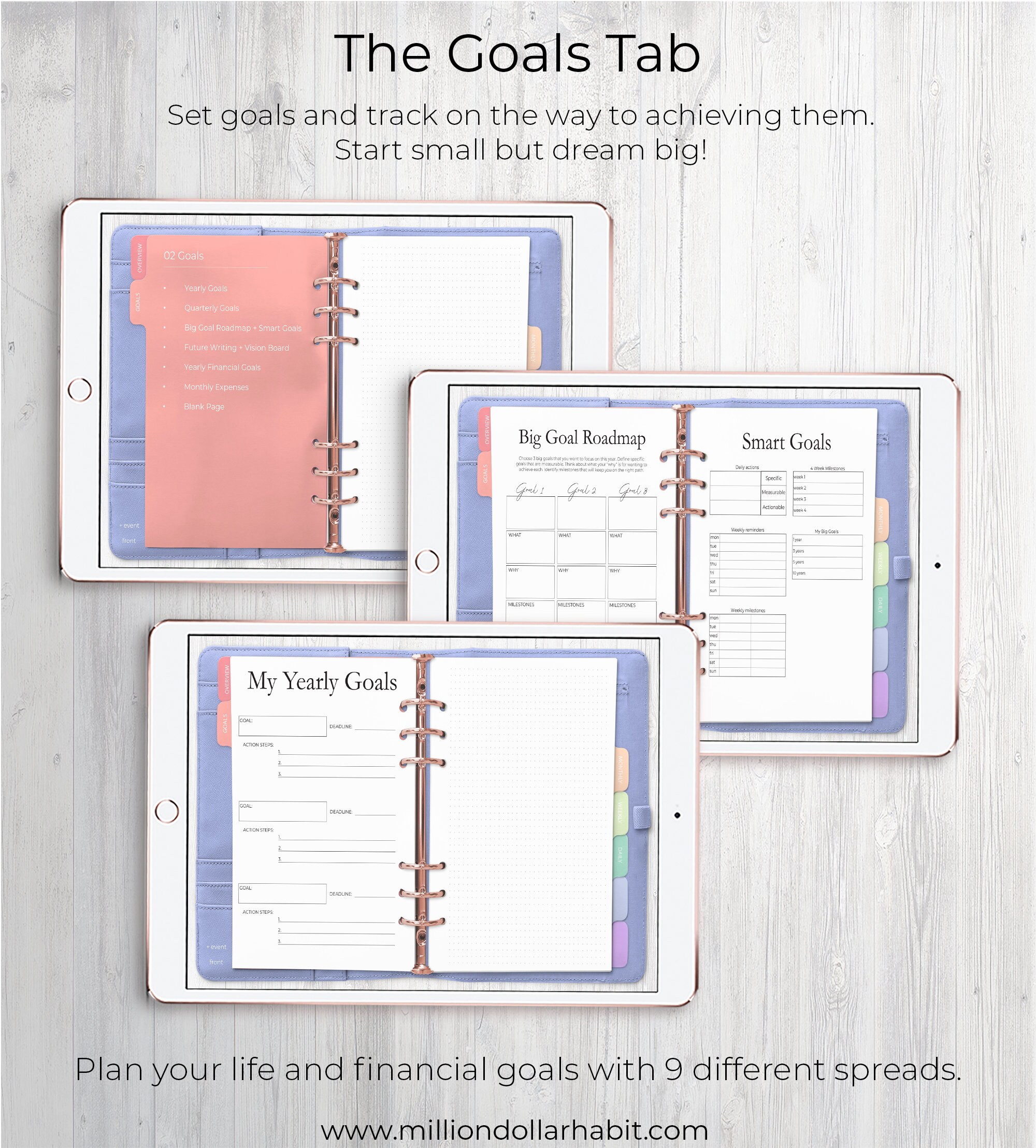 Digital Planner Goodnotes Undated Digital Life Planner Etsy
