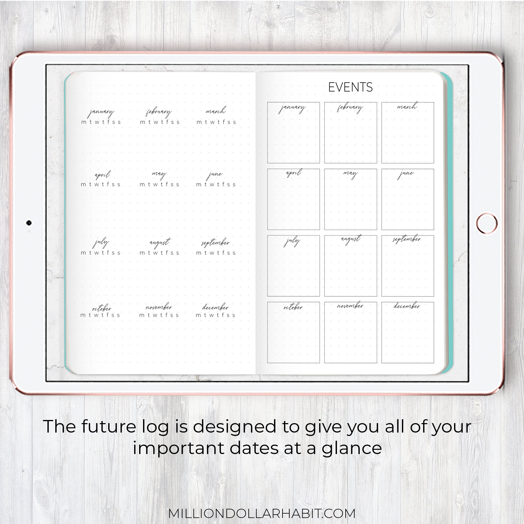 Digital Bullet Journal Goodnotes Digital Bujo Digital Etsy