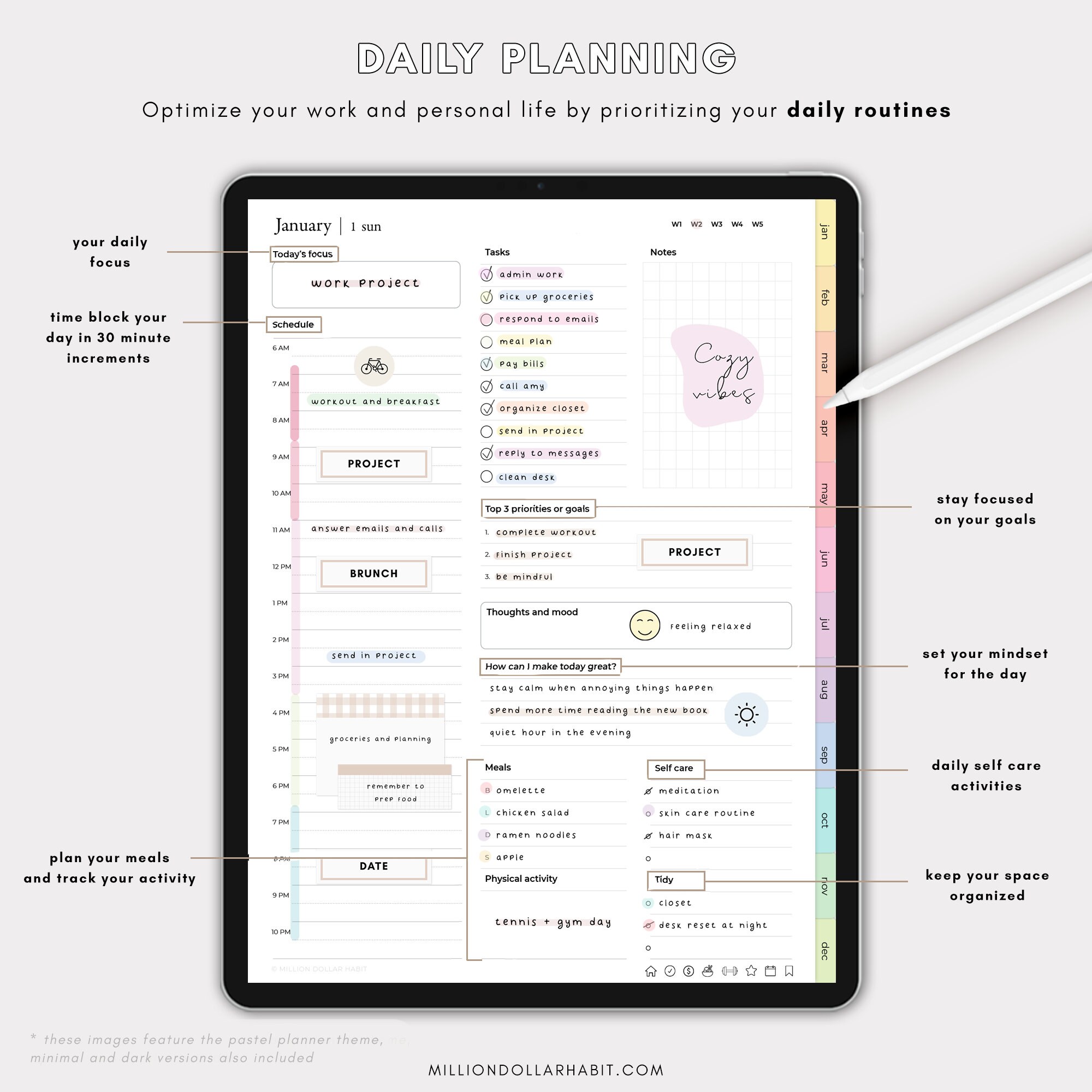 2023 Goodnotes Digital Planner, 2023 Notability Planner, 2023 iPad