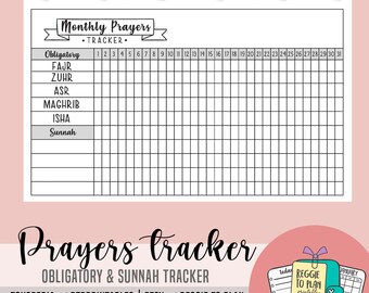 Islamische Monatsgebete Tracker